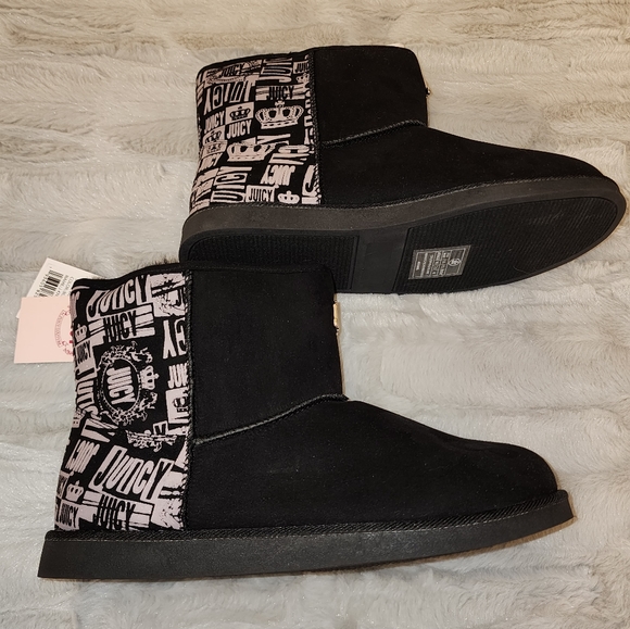 *NIB Women's Juicy Couture Knack Black Boots - SZ 9.5* - Picture 3 of 7